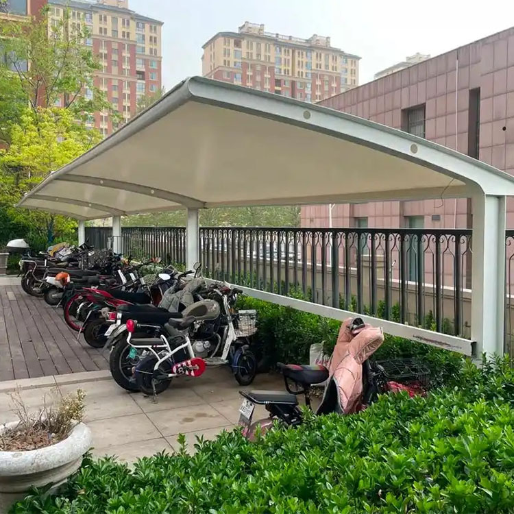 隆林膜结构电动车棚